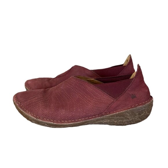 El Naturalista Borehole Mules Purple  Leather Slip On Shoes Womens 7.5-8 38 EU - Picture 1 of 9